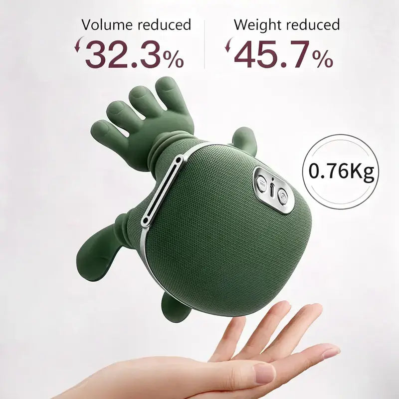 Aedwdpe Electric Bionic Hand Neck & Shoulder Massager - 3D Kneading, Heating, Rechargeable Battery Powered, Wireless, Portable, Adjustable Speed, Lightweight, Unisex, Multi-Area Deep Tissue Pain Relief, Easy Control